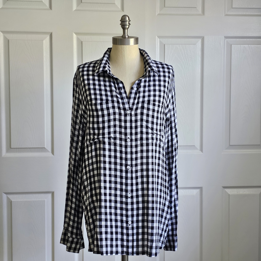BP Black and White Gingham Shirt